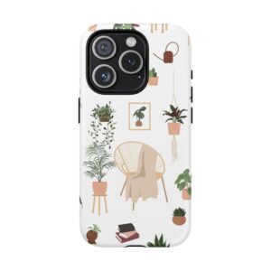 Botanical Plant Pattern Tough Magnetic Phone Case