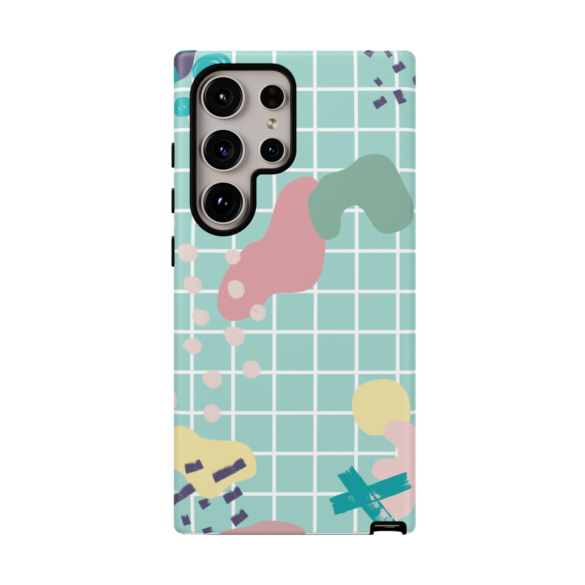 Pastel Abstract Grid Tough Phone Case