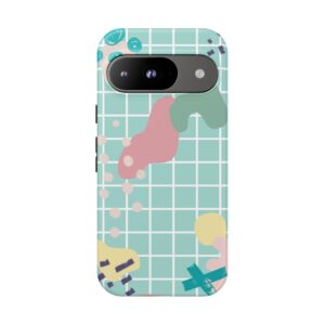 Pastel Abstract Grid Tough Phone Case