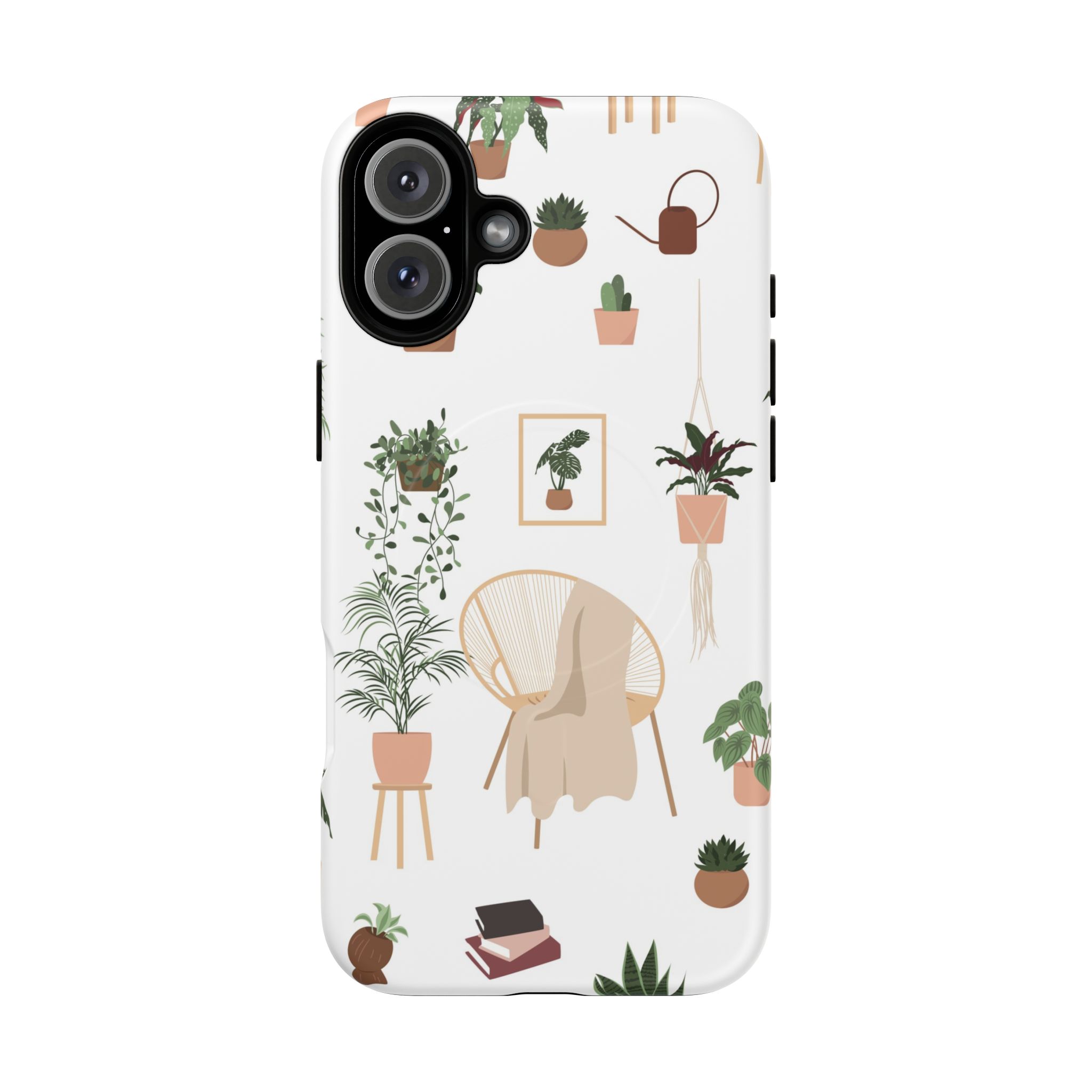 Botanical Plant Pattern Tough Magnetic Phone Case