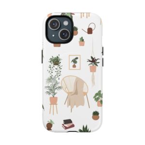 Botanical Plant Pattern Tough Magnetic Phone Case
