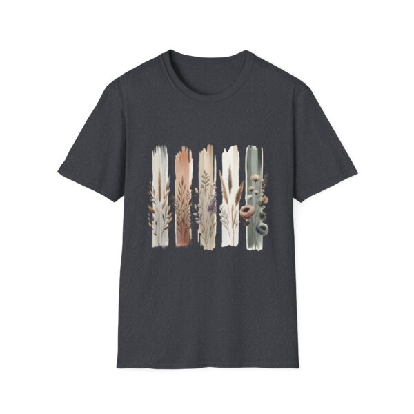 Botanical Brushstroke Neutral Floral Stems T-Shirt