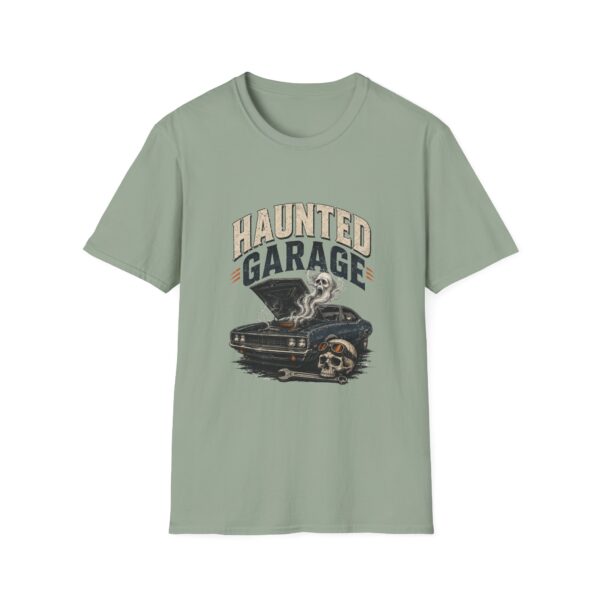 Vintage Skull & Classic Car Haunted Garage T‑Shirt