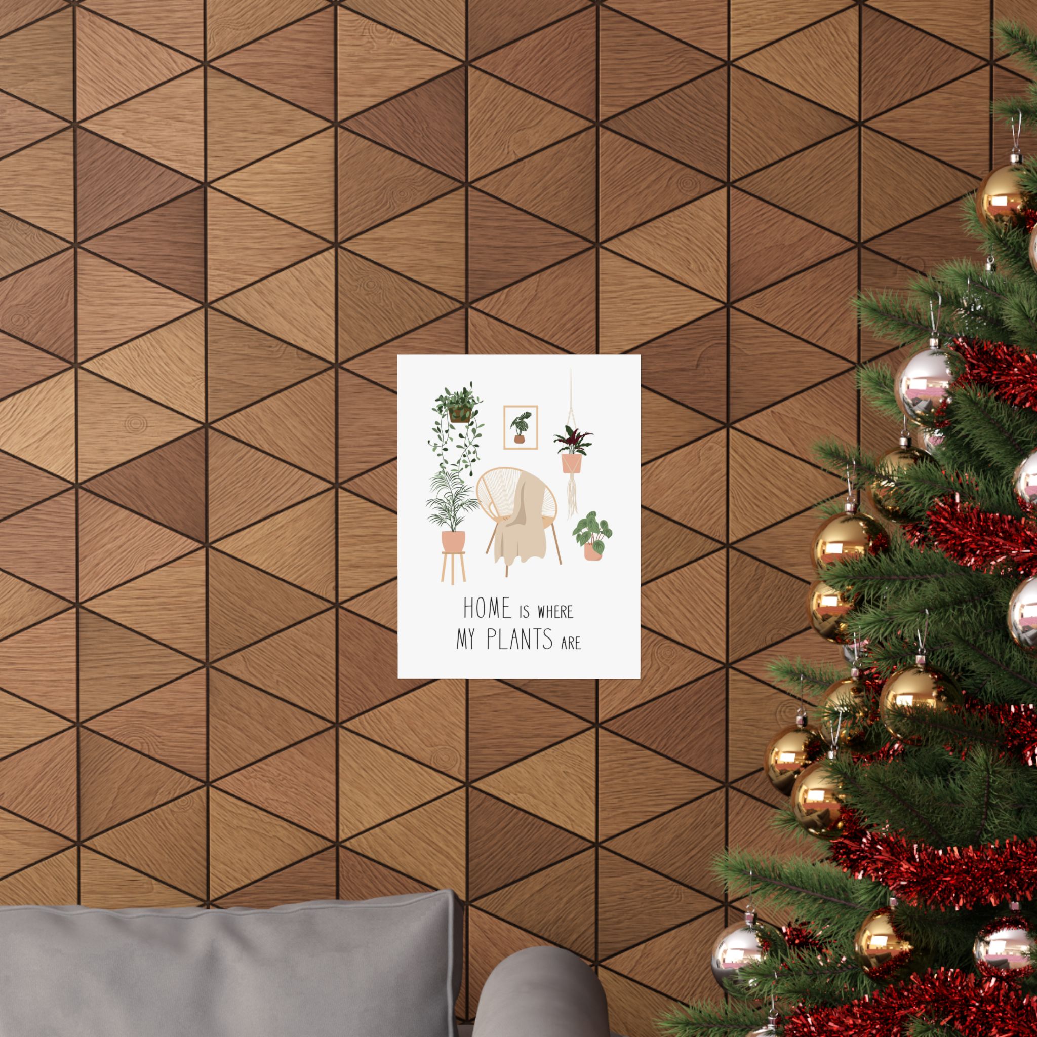 “Home Is Where My Plants Are” Wall Art Poster