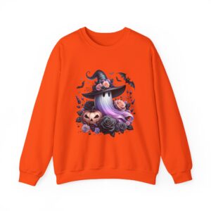 Cute Witch Hat, Pumpkin & Bats Sweatshirt