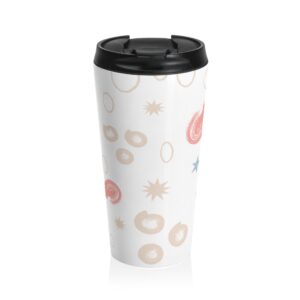 Abstract Pastel Doodle Stainless Steel Travel Mug
