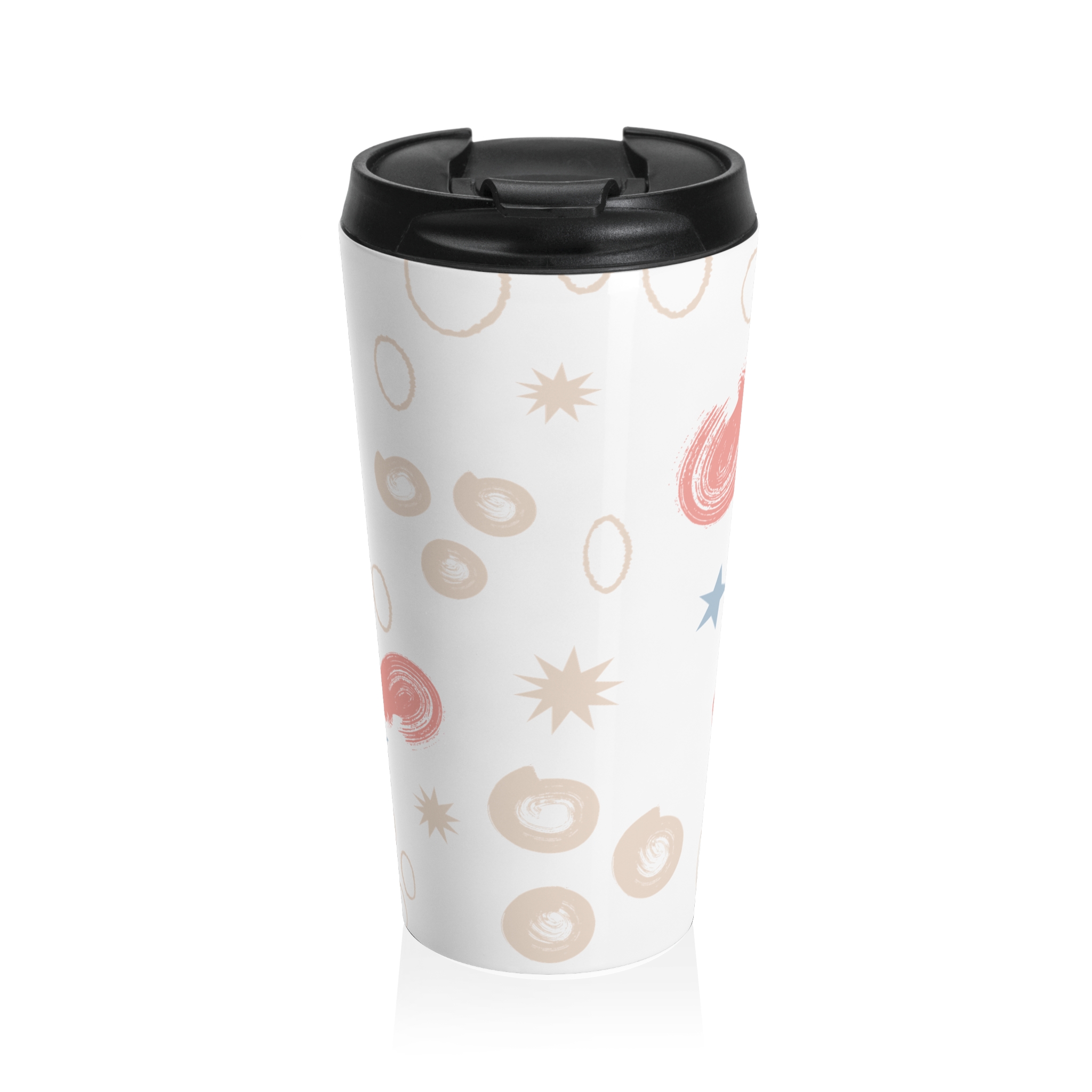 Abstract Pastel Doodle Stainless Steel Travel Mug