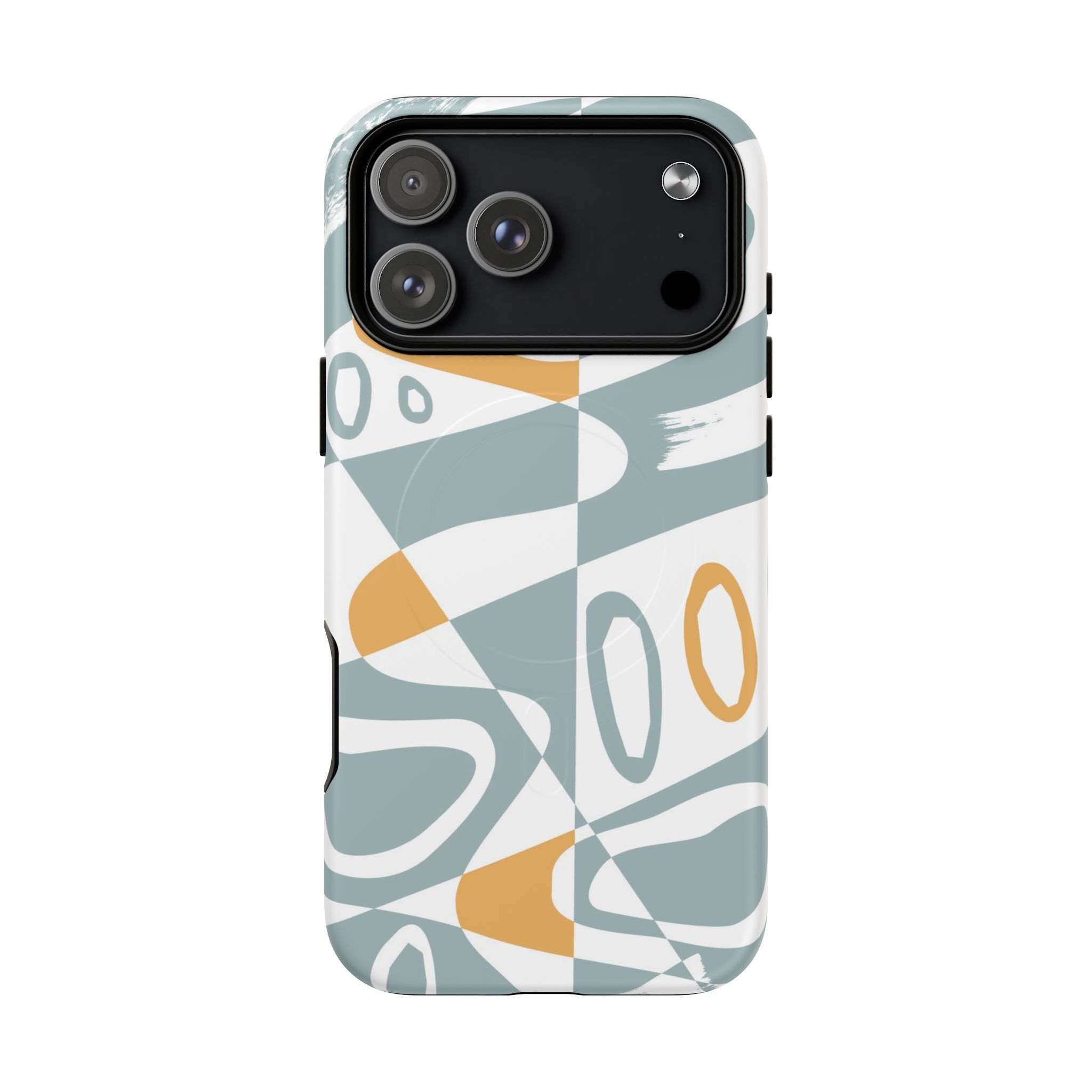 Abstract Retro Swirl Design Magnetic Phone Case