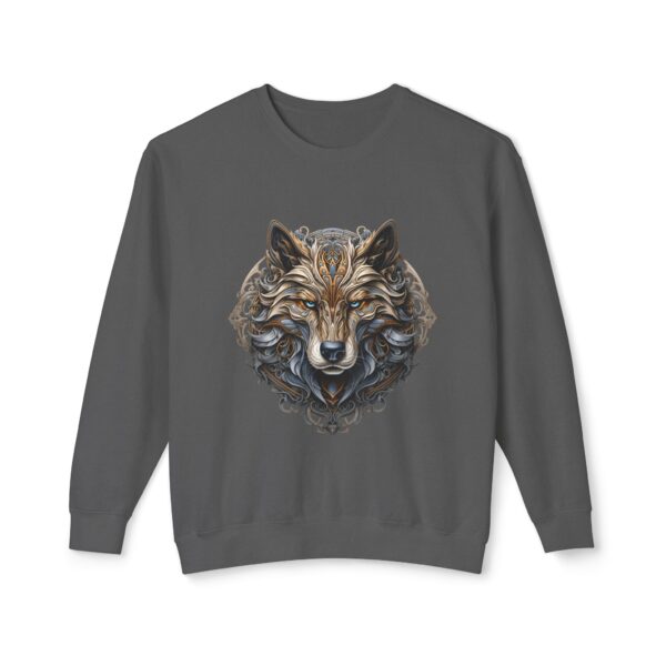 Tribal Wolf Head Crewneck Sweatshirt