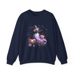 Cute Witch Hat, Pumpkin & Bats Sweatshirt
