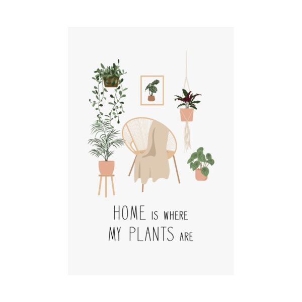 “Home Is Where My Plants Are” Wall Art Poster