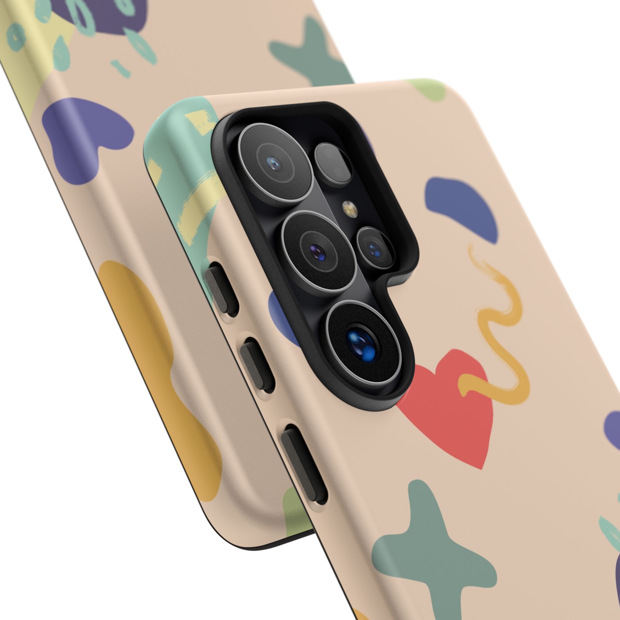 Abstract Heart & Shapes Phone Case
