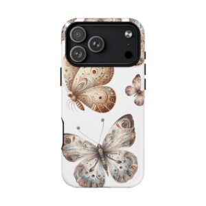 Butterfly Floral Tough Magnetic iPhone Case