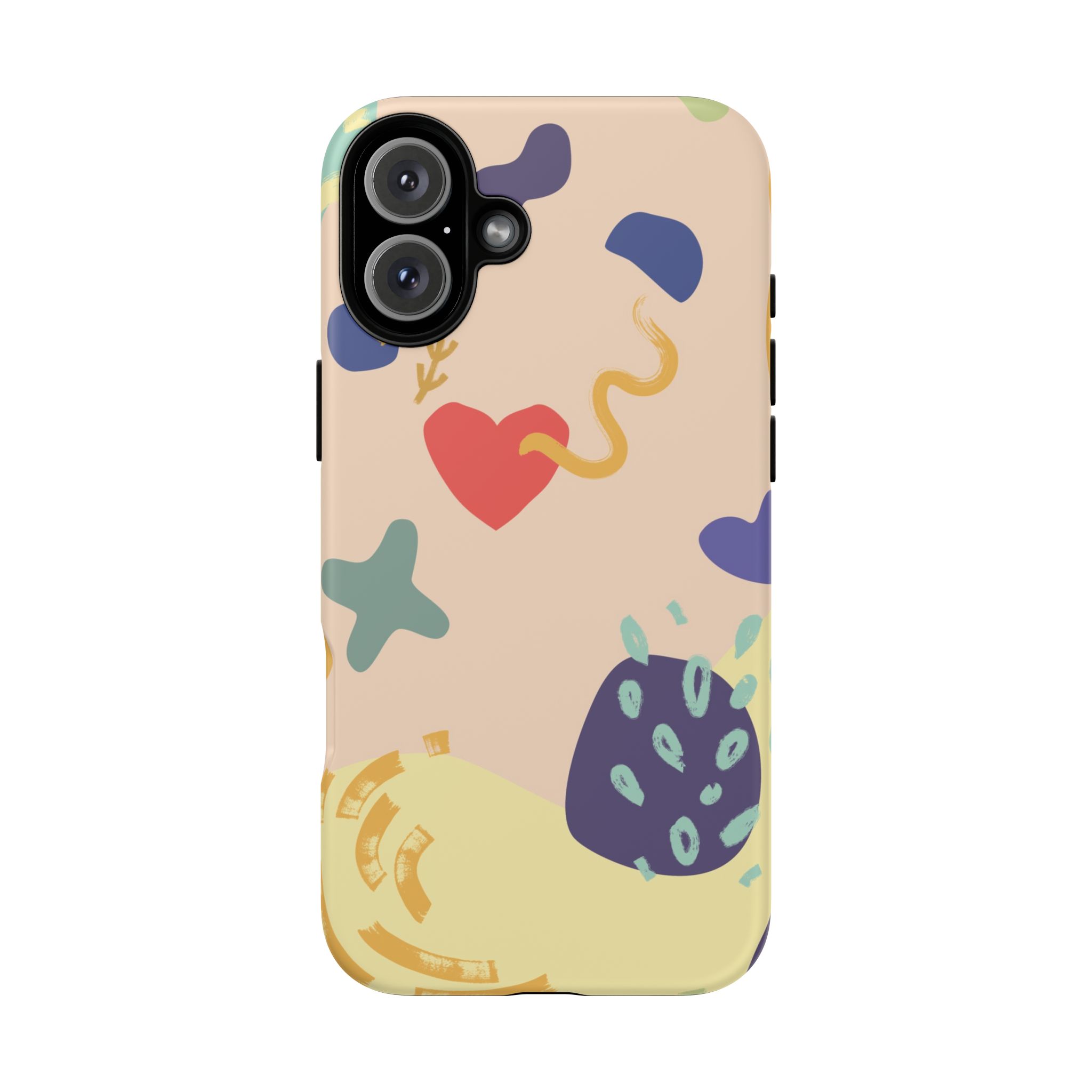 Abstract Heart & Shapes Phone Case