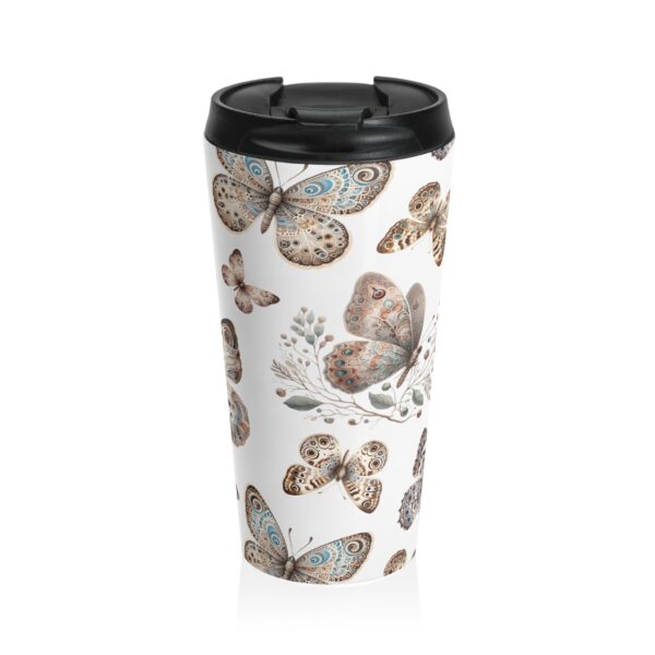 Butterfly Pattern Travel Stainless Steel Insulated Tumbler
