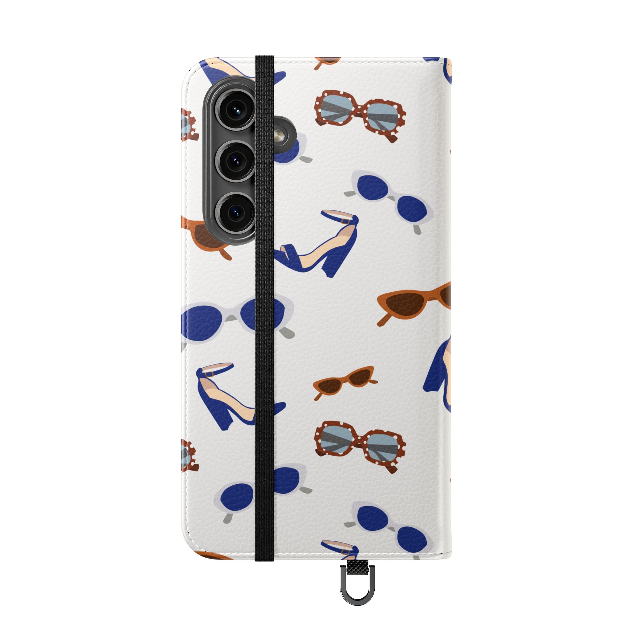 Sunglasses & Heels Pattern Flip Phone Case