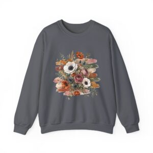 Vintage Floral Rustic Anemone & Poppy Bouquet Sweatshirt