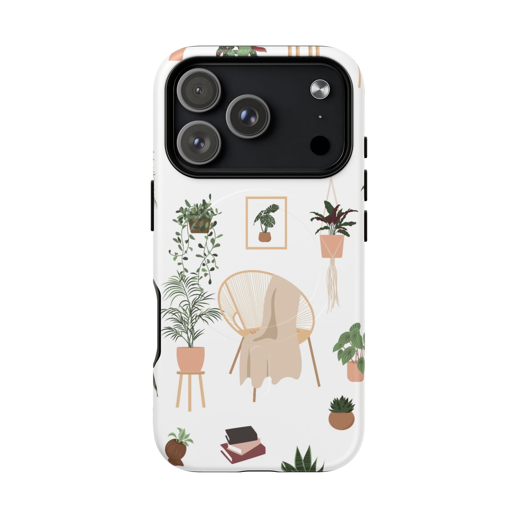 Botanical Plant Pattern Tough Magnetic Phone Case