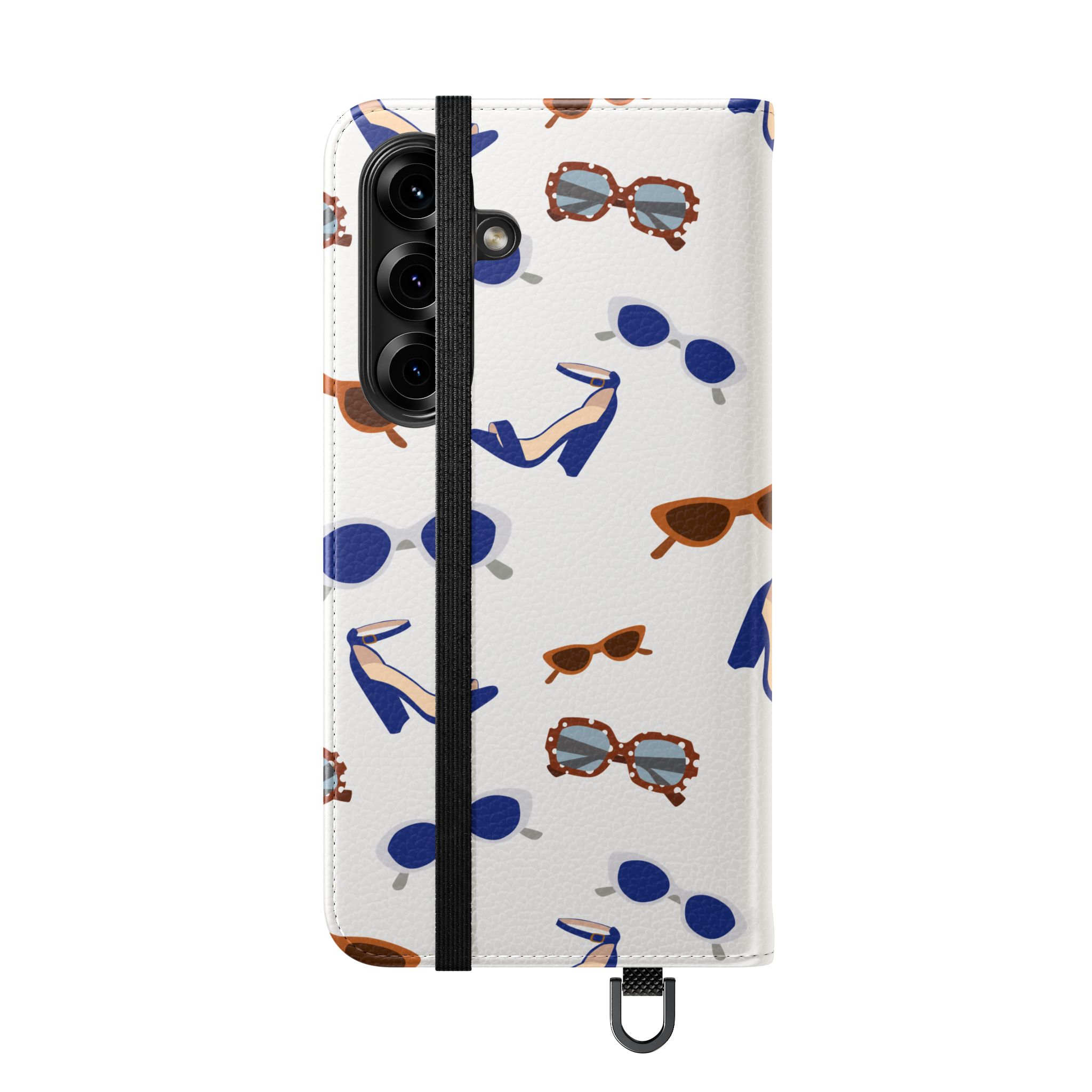 Sunglasses & Heels Pattern Flip Phone Case