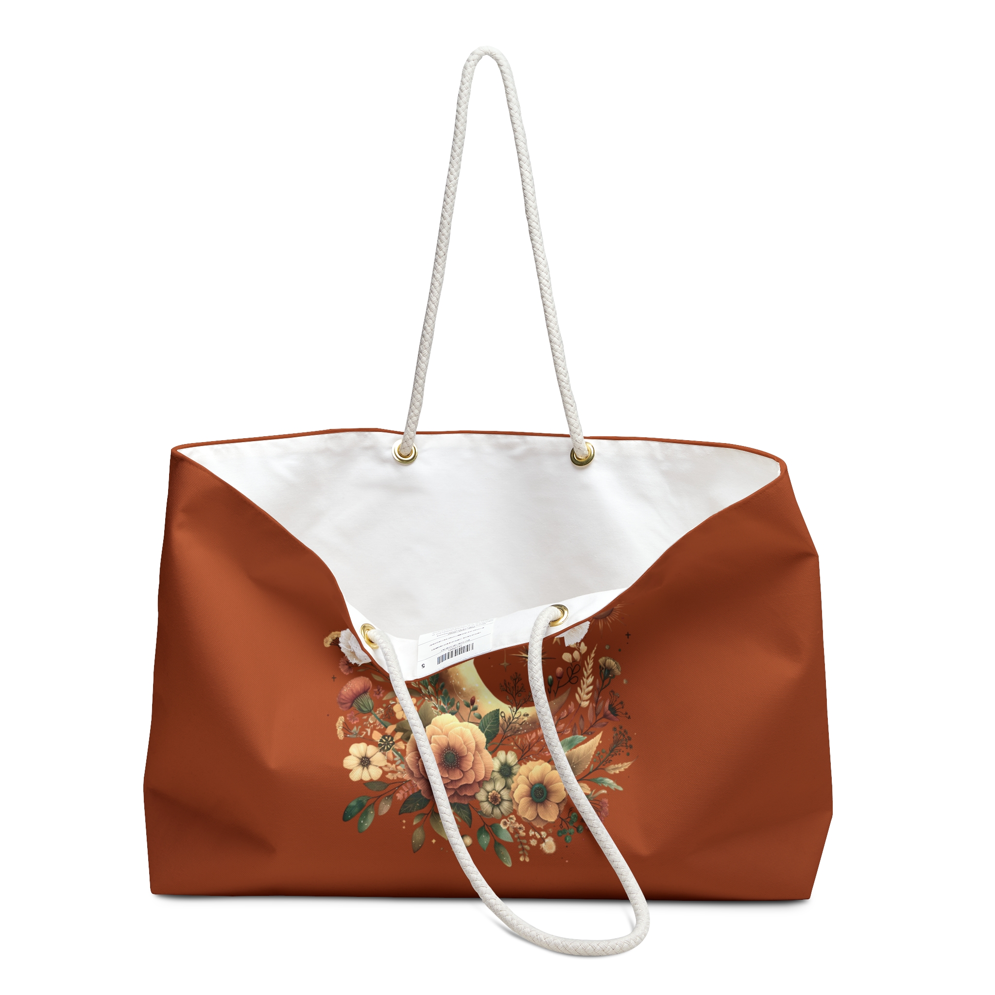 Celestial Moon Floral Weekender Travel Bag