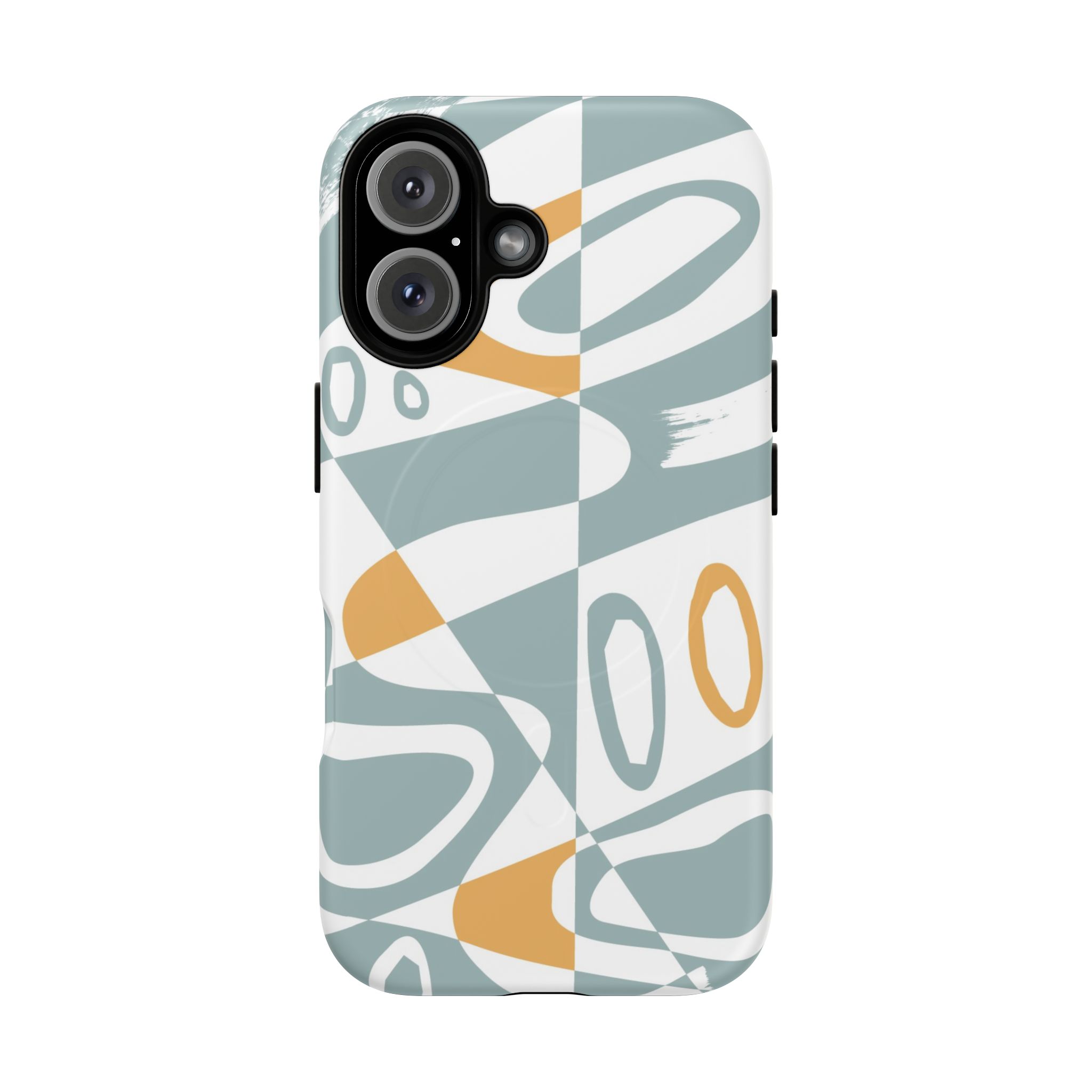 Abstract Retro Swirl Design Magnetic Phone Case