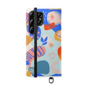 Abstract Colorful Collage Flip Phone Case
