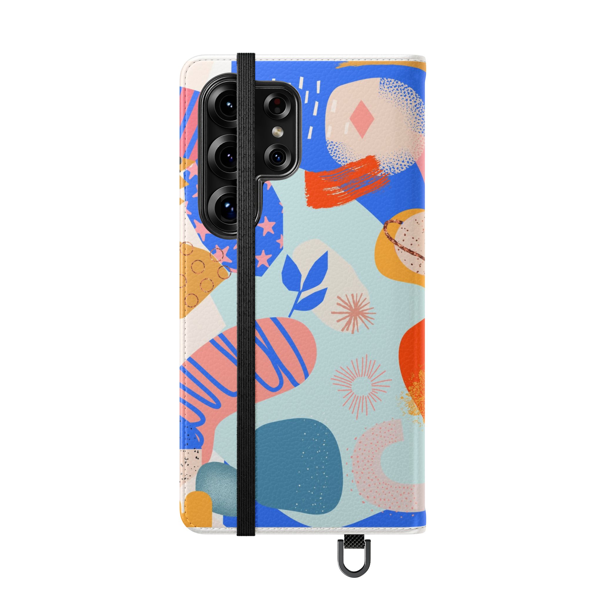 Abstract Colorful Collage Flip Phone Case