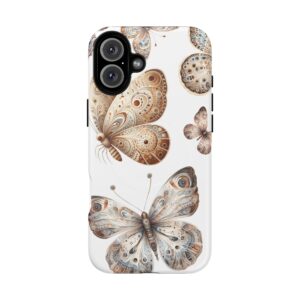 Butterfly Floral Tough Magnetic iPhone Case