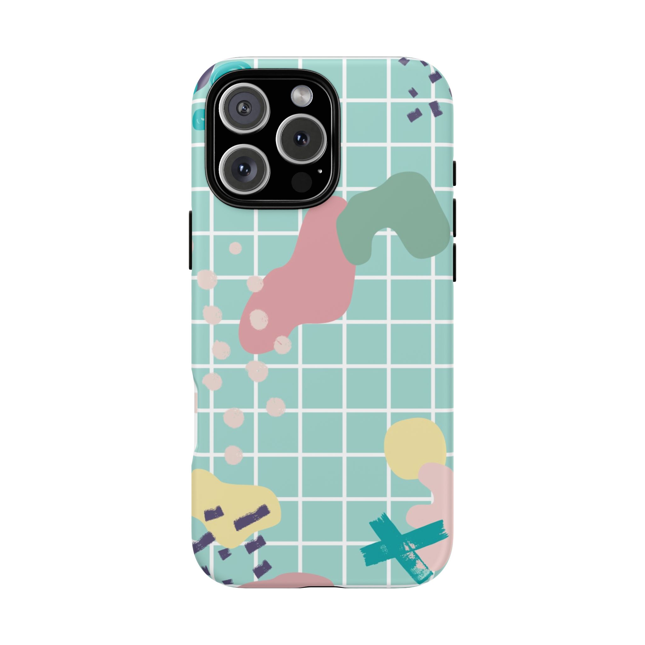 Pastel Abstract Grid Tough Phone Case