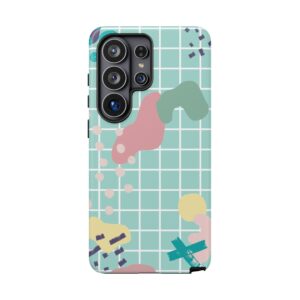 Pastel Abstract Grid Tough Phone Case