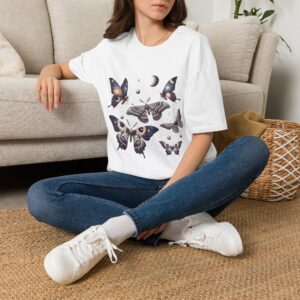 Celestial Moths Moon Phase T-Shirt