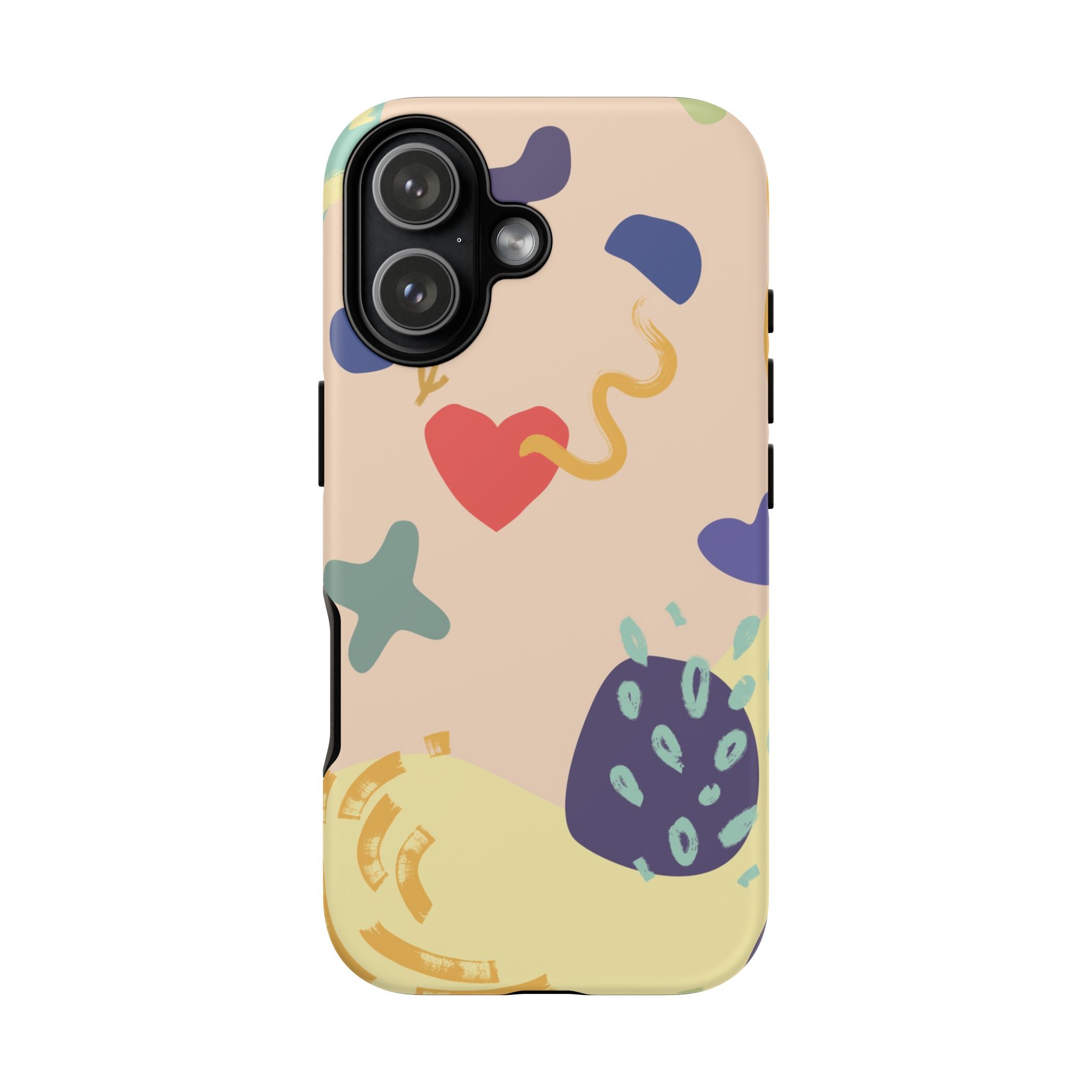 Abstract Heart & Shapes Phone Case
