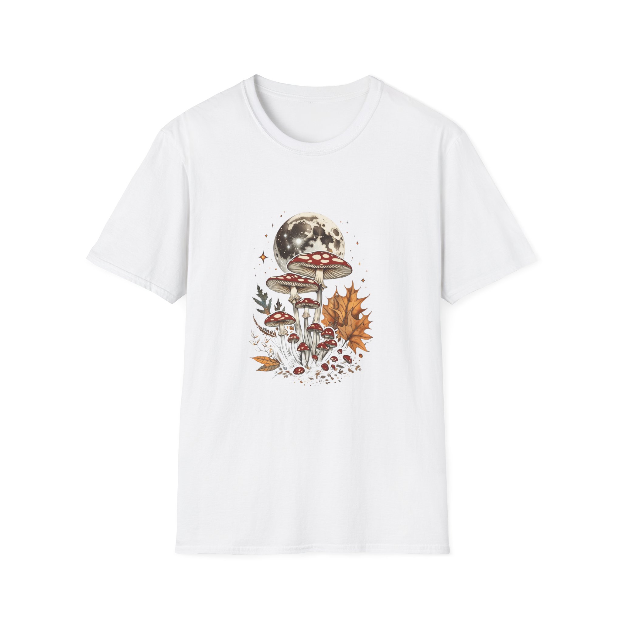 Vintage Moonlit Toadstool Mushroom T-Shirt