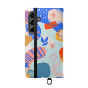 Abstract Colorful Collage Flip Phone Case