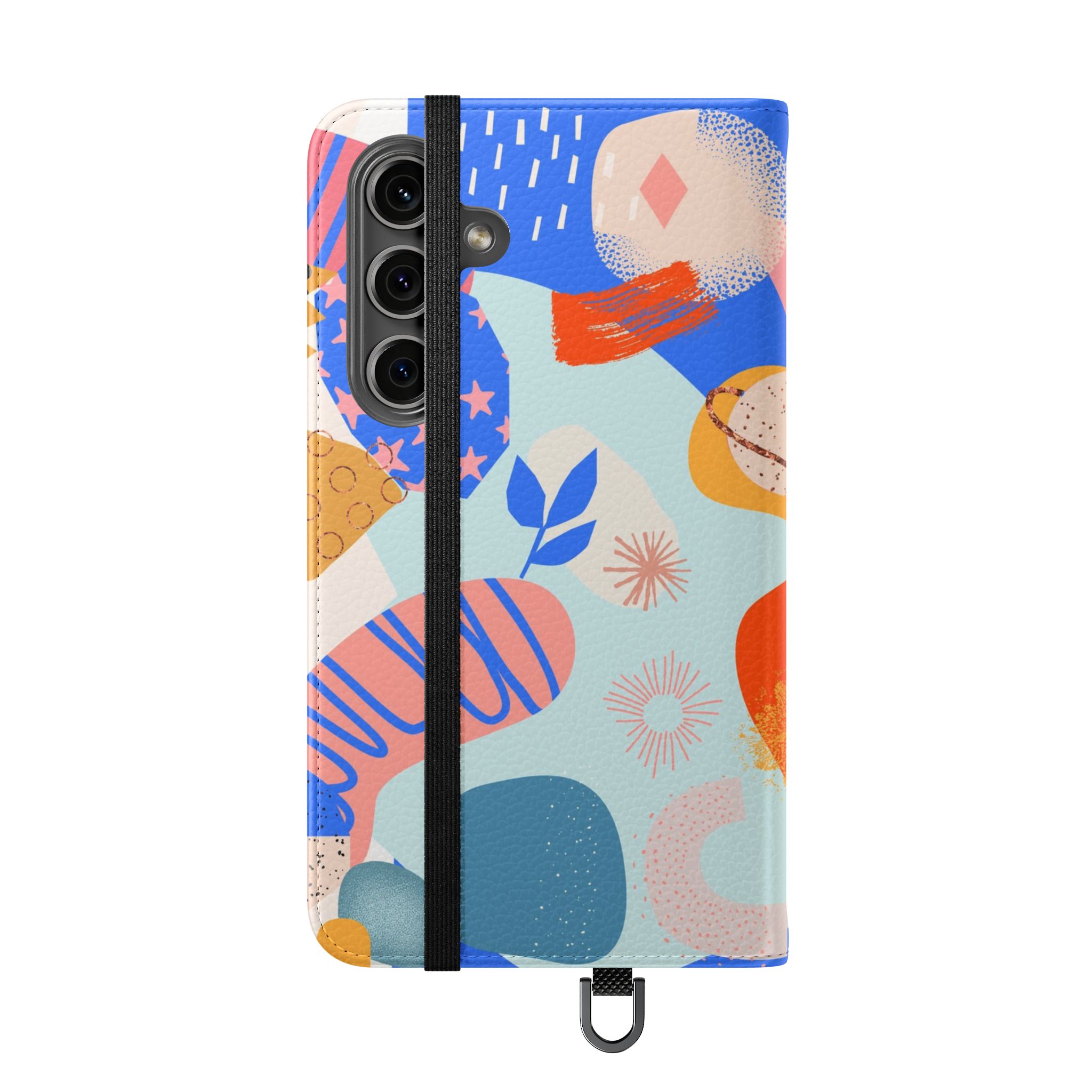 Abstract Colorful Collage Flip Phone Case
