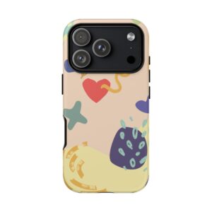 Abstract Heart & Shapes Phone Case