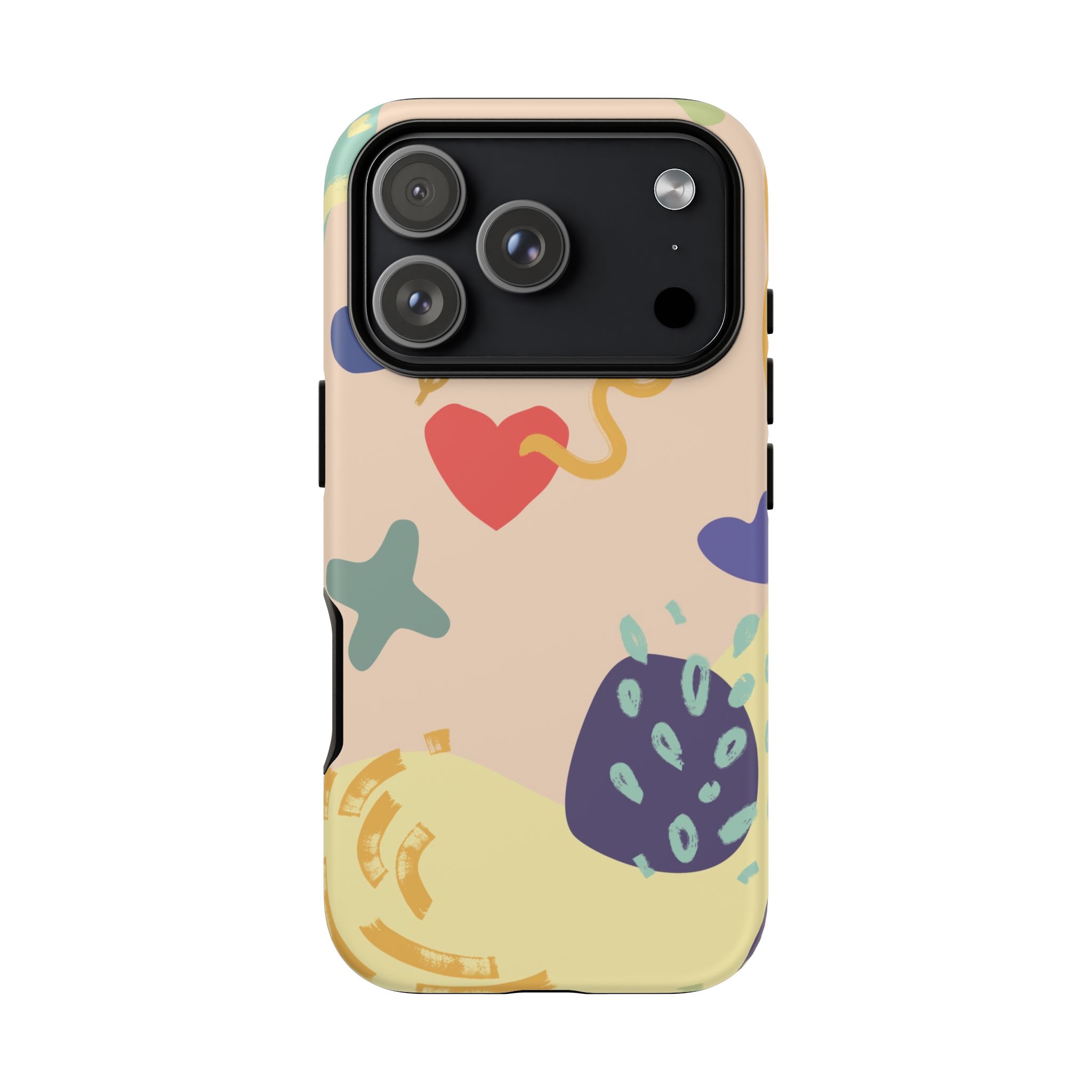 Abstract Heart & Shapes Phone Case Abstract Heart & Shapes Phone Case