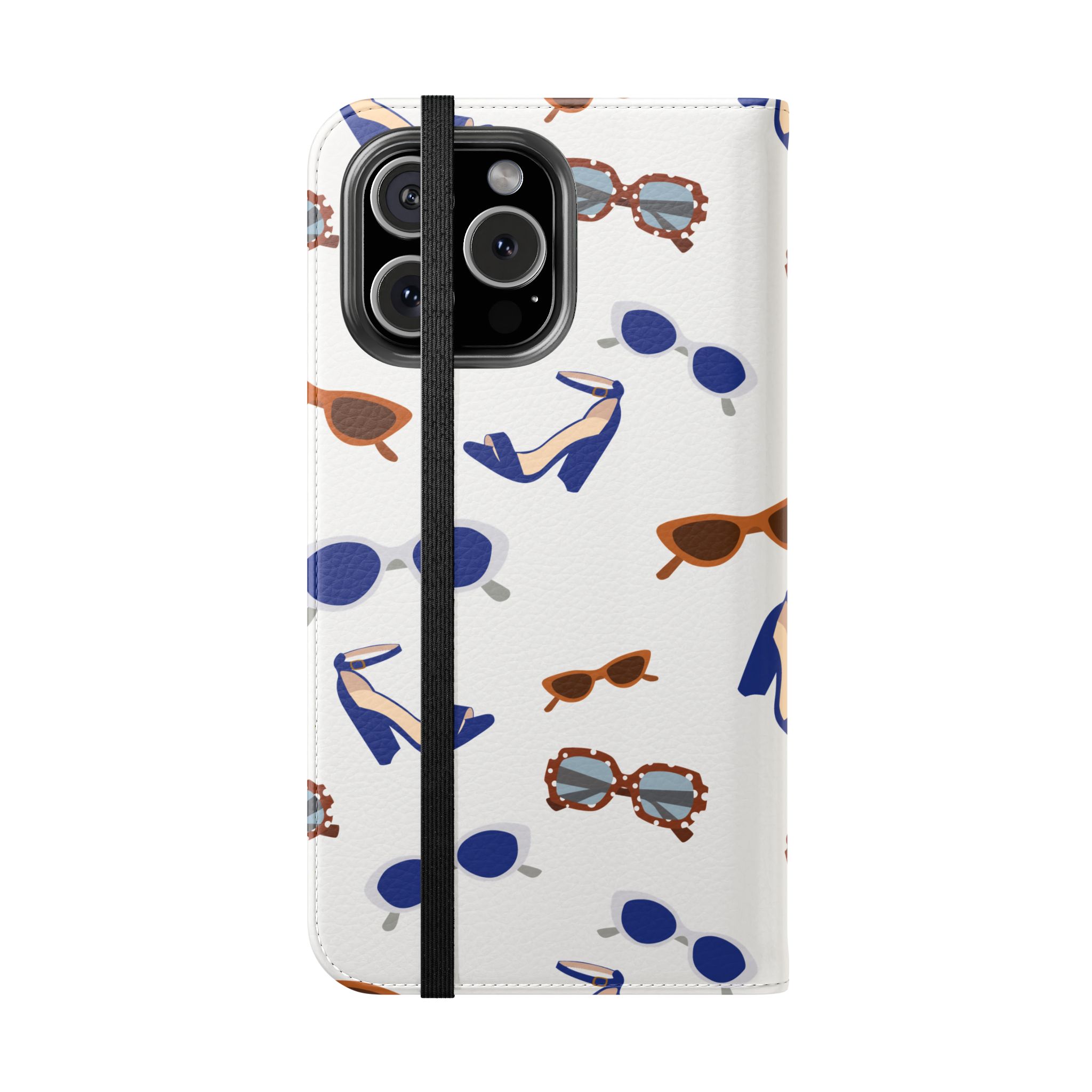 Sunglasses & Heels Pattern Flip Phone Case