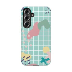 Pastel Abstract Grid Tough Phone Case
