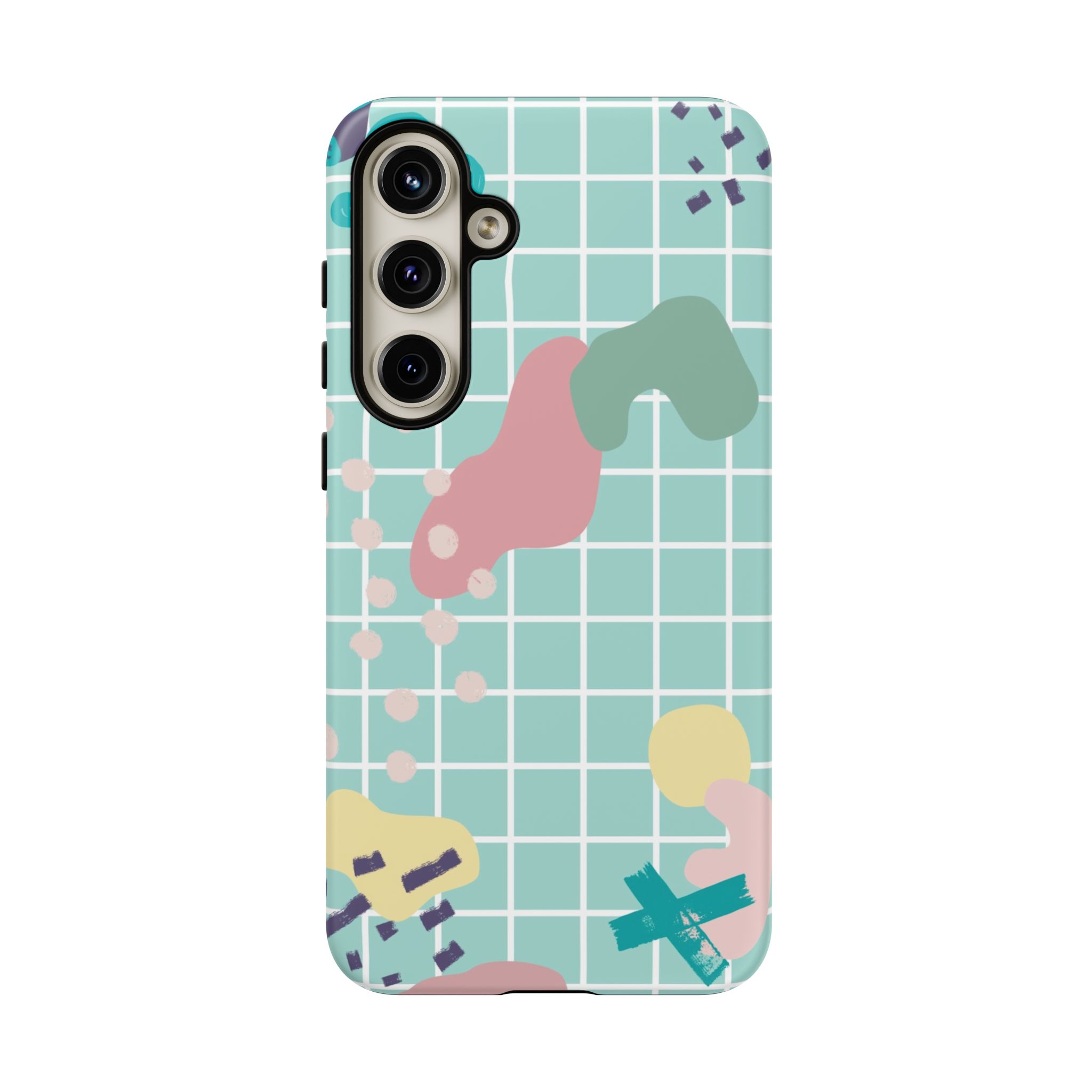 Pastel Abstract Grid Tough Phone Case