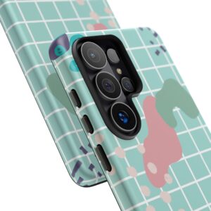 Pastel Abstract Grid Tough Phone Case