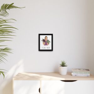 Plant Mom Framed Canvas Print