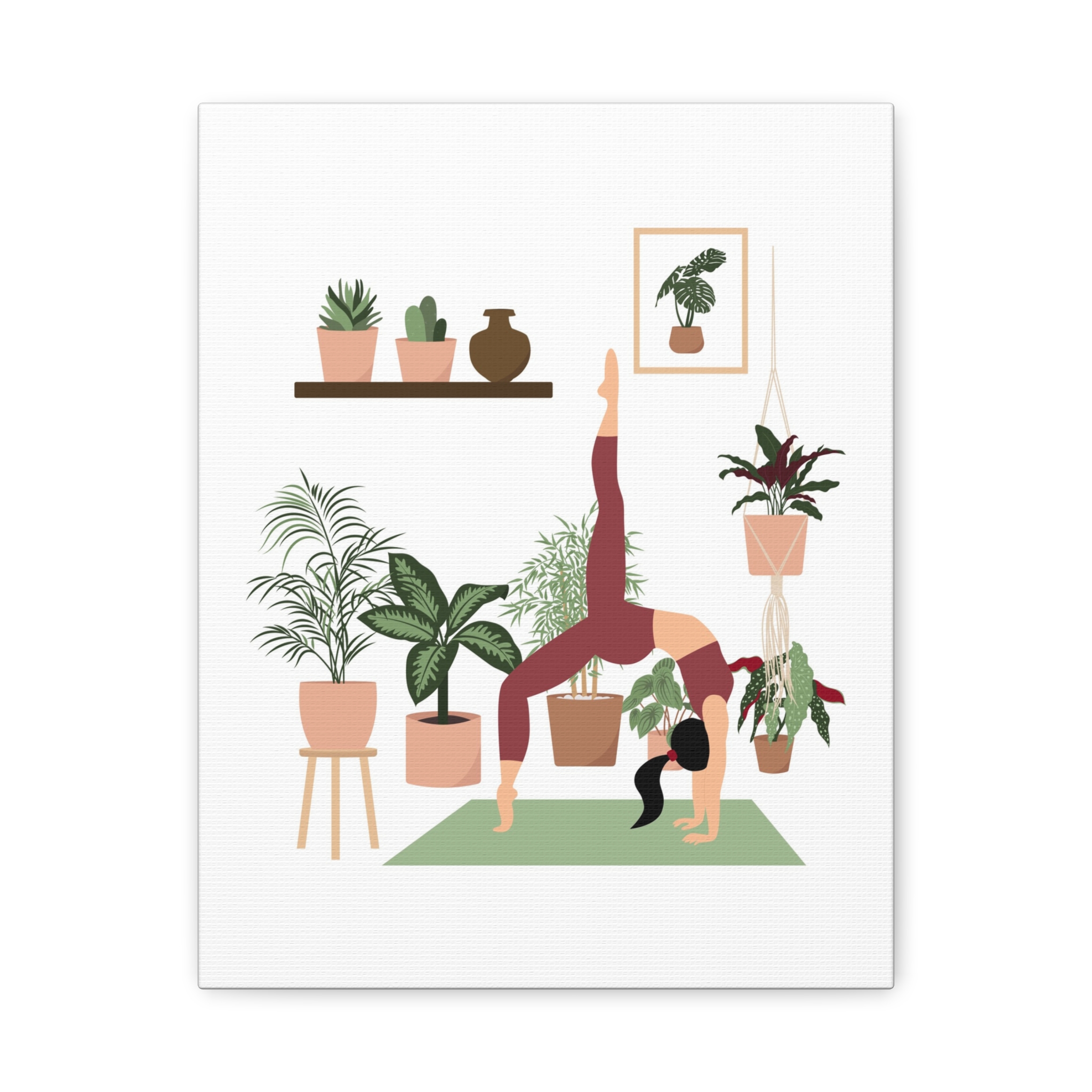Yoga Pose Canvas Print