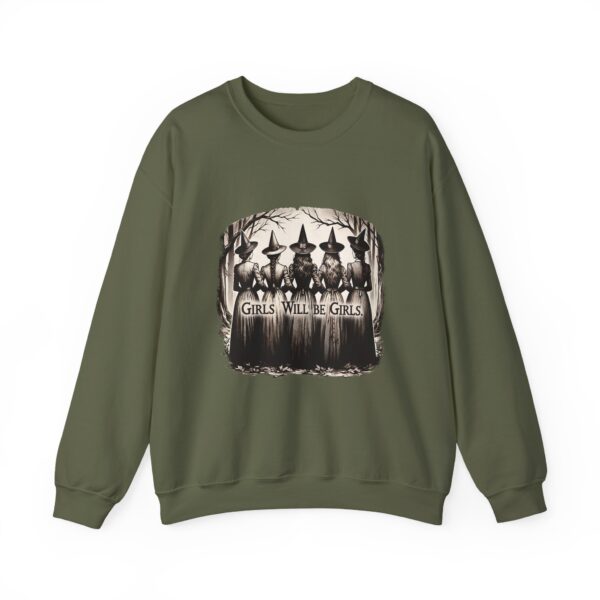 Girls Will Be Girls Witch Crewneck Sweatshirt