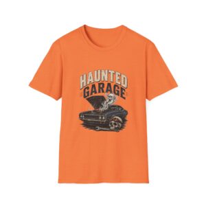 Vintage Skull & Classic Car Haunted Garage T‑Shirt
