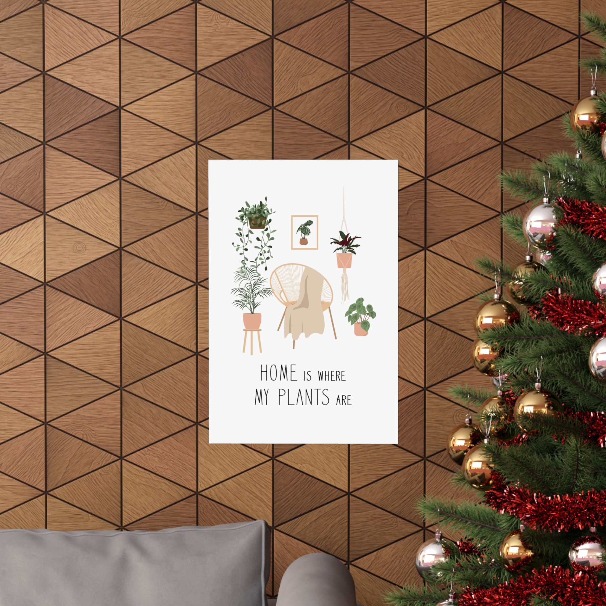 “Home Is Where My Plants Are” Wall Art Poster