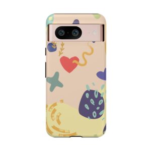 Abstract Heart & Shapes Phone Case
