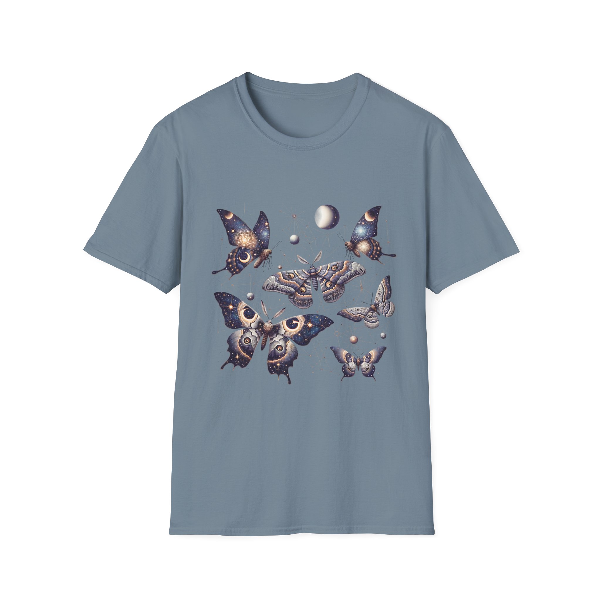 Celestial Moths Moon Phase T-Shirt