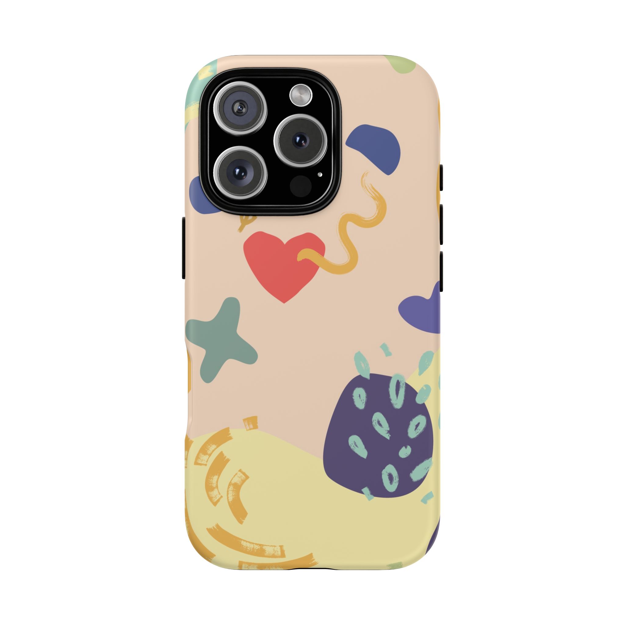 Abstract Heart & Shapes Phone Case