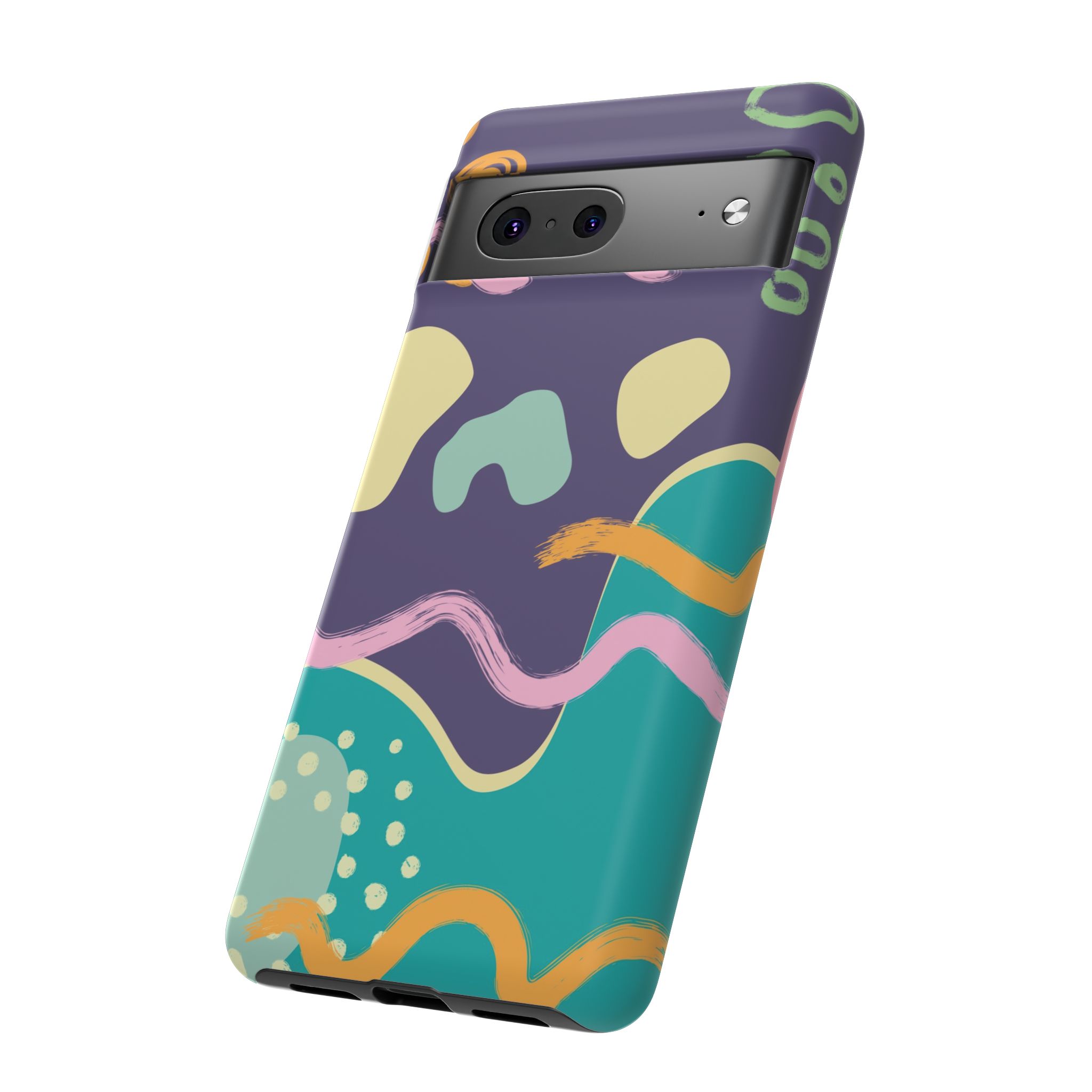 Abstract Colorful Wave Phone Case